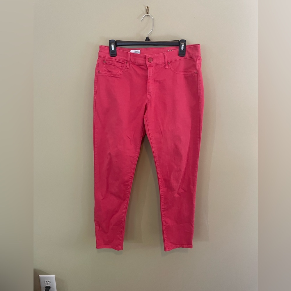 GAP women’s legging jean, Red, sz 30/10 regular